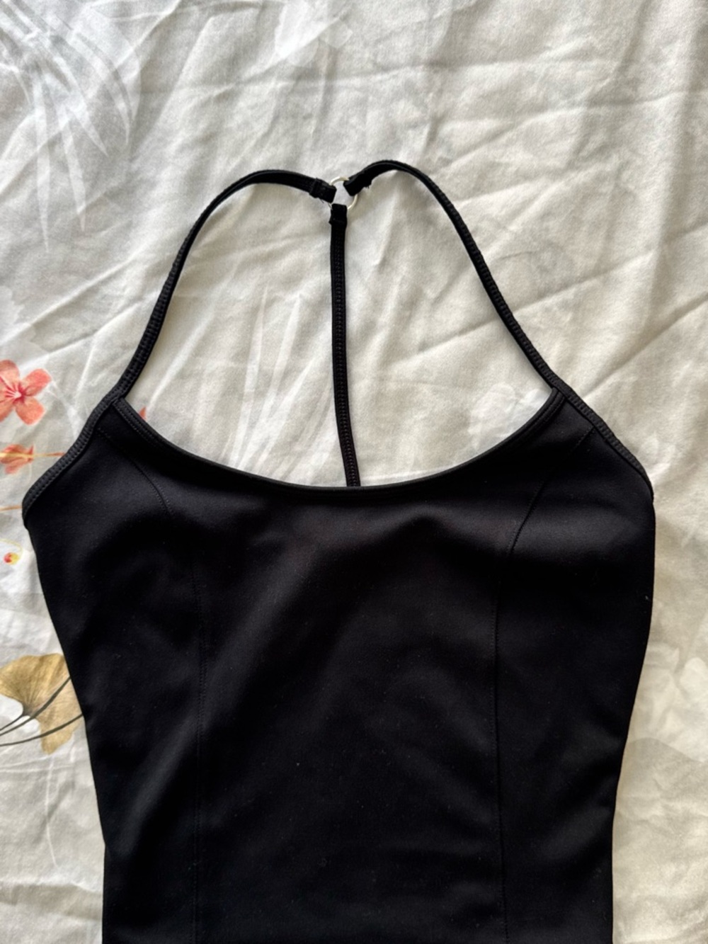 Victoria's Secret Black Sports Bra with Racerback Ring